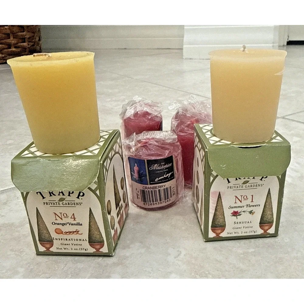 New 2 Trapp Private Garden Candles 2 Oz. 4 masterpiece candle Deadstock